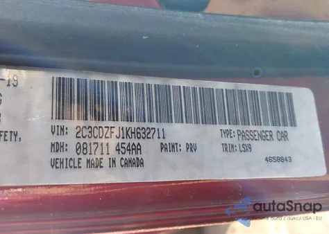 2019 Dodge Challenger R/T Scat Pack from USA, damaged, VIN 2C3CDZFJ1KH632711